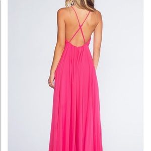 Hot Pink semi formal dress-hot pink